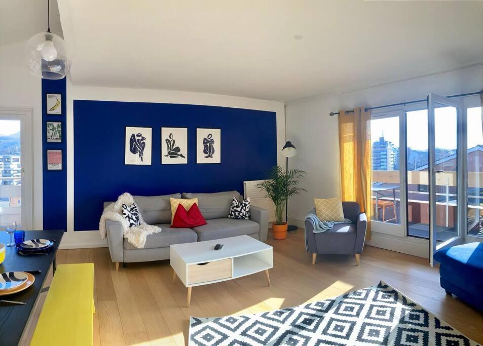 Charmant Appartement Pop - Arty Thonon-les-Bains Ngoại thất bức ảnh